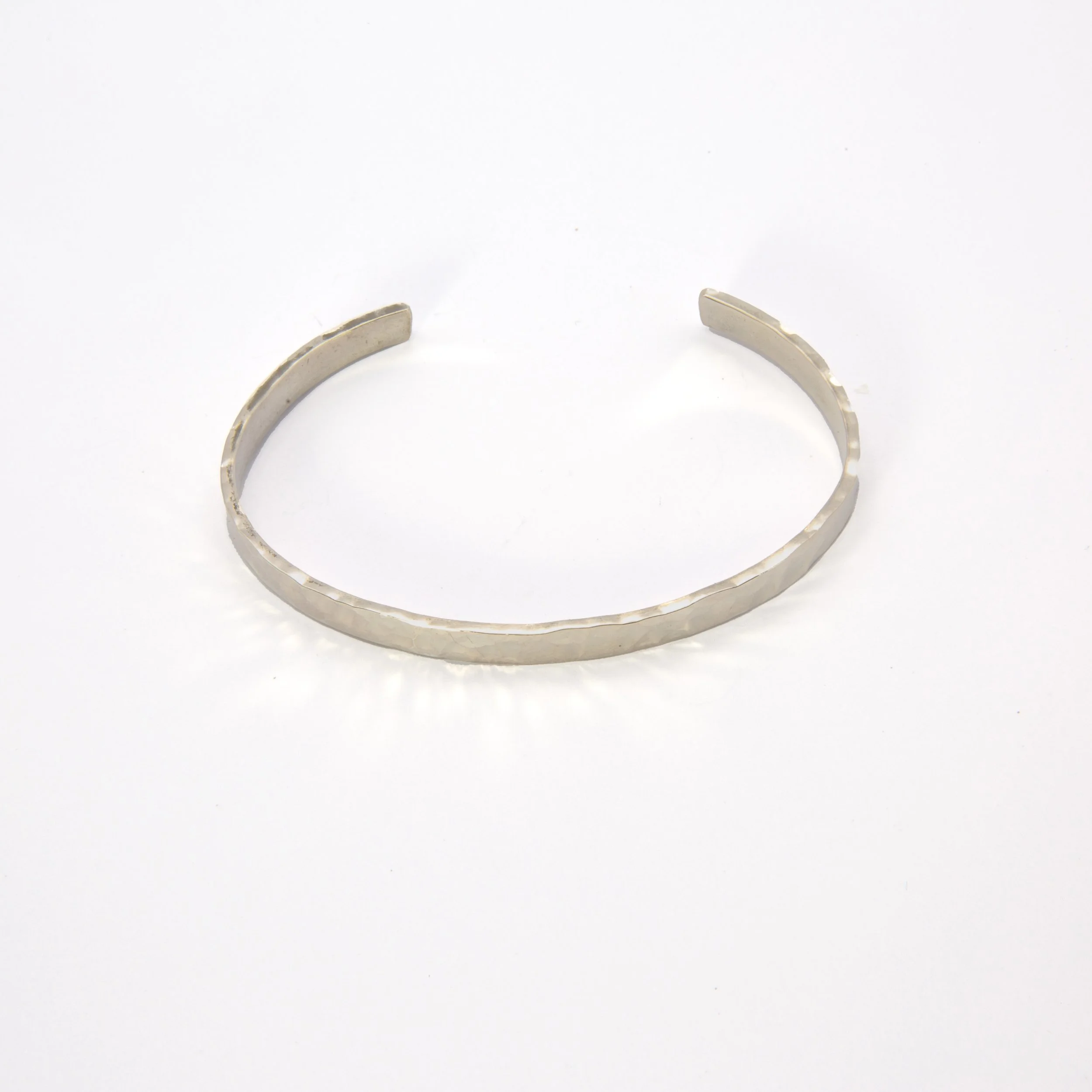 Minimalist Hammered Cuff