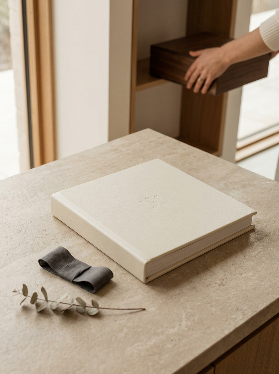 Leather Wedding Album