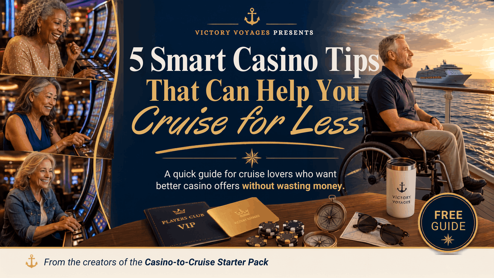 Victory Voyages 5 Smart Casino Tips cruise guide cover