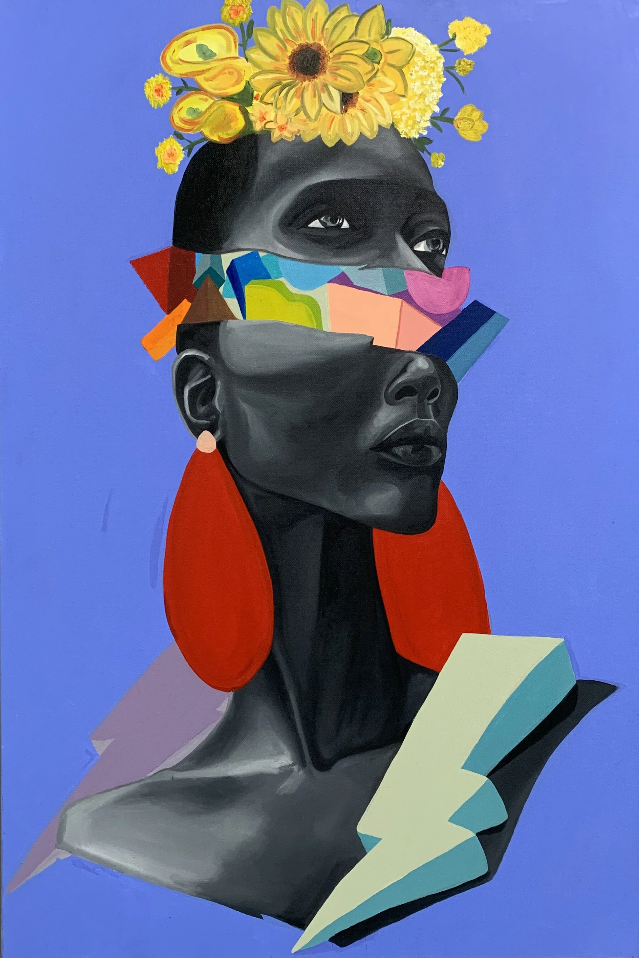  Ron Williams  Her Power  Oil &amp; acrylic on canvas  $1,500 