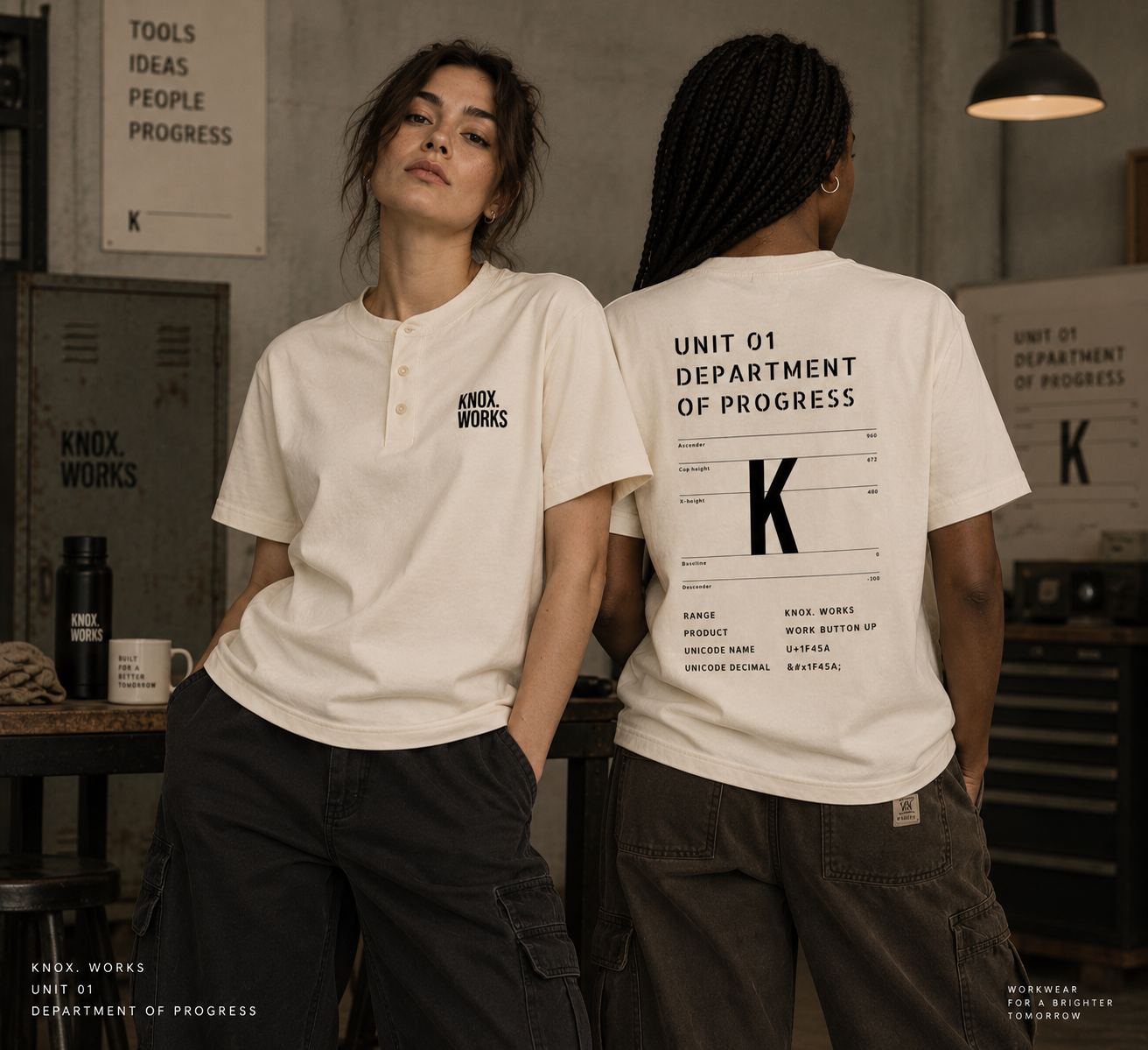 KNOX. WORKS - Unit 01 Work Button Up