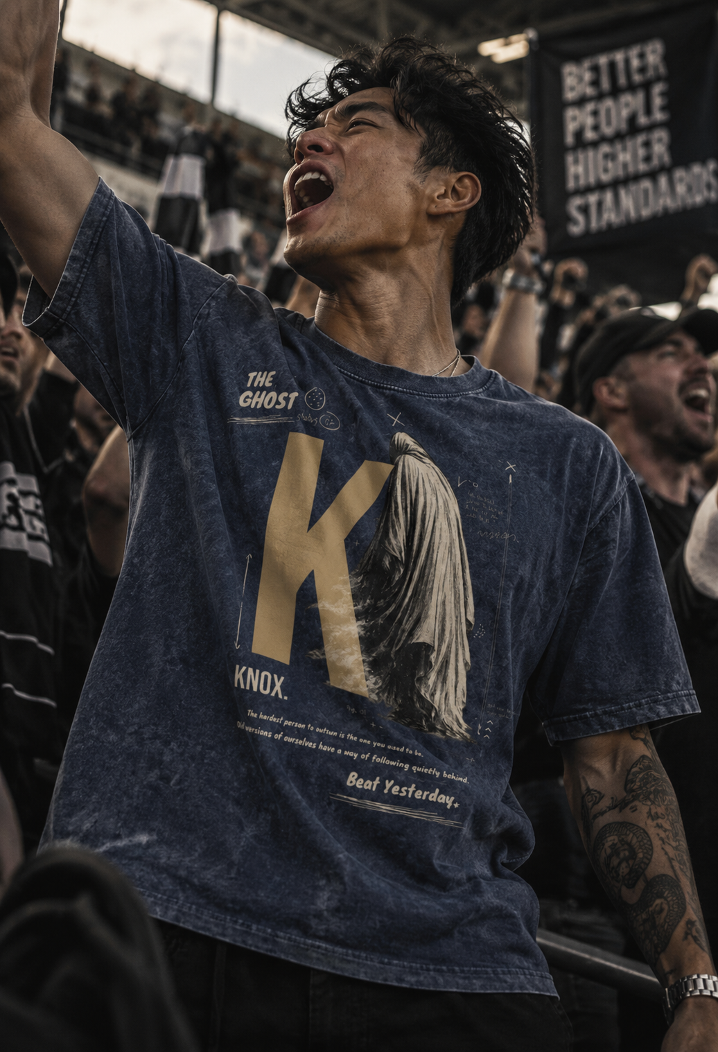 KNOX. K Series: The Ghost - Snow Washed Oversized Cotton T-Shirt