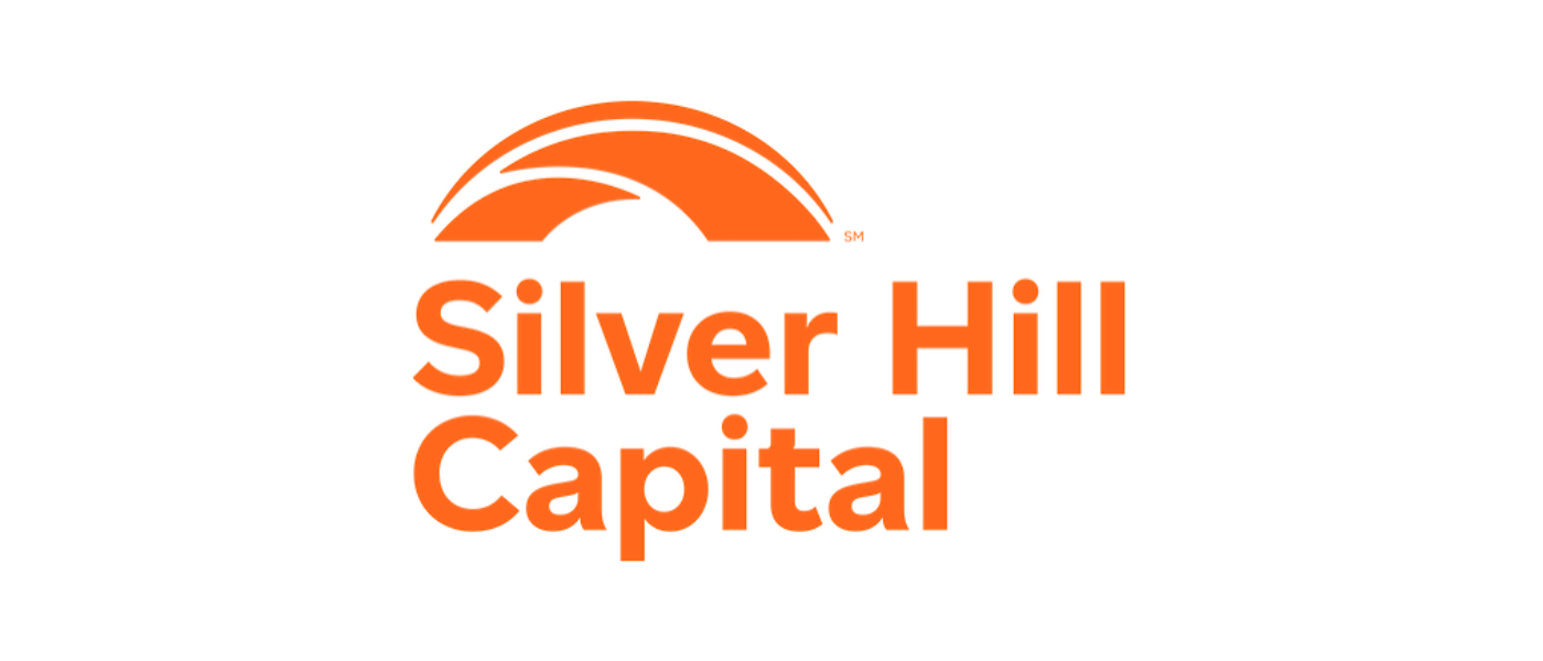 Silver Hill Capital logo in orange with a stylized sun design above the text.