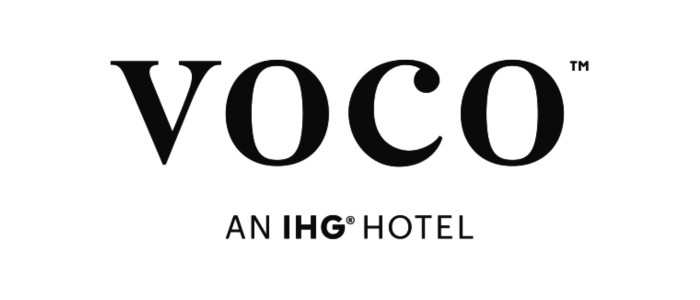Voco logo with the text 'VOCO' and 'an IHG hotel' underneath.