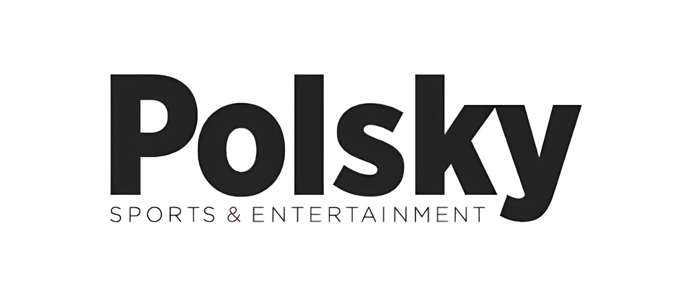 Polsky Sports & Entertainment logo with black text on a white background.