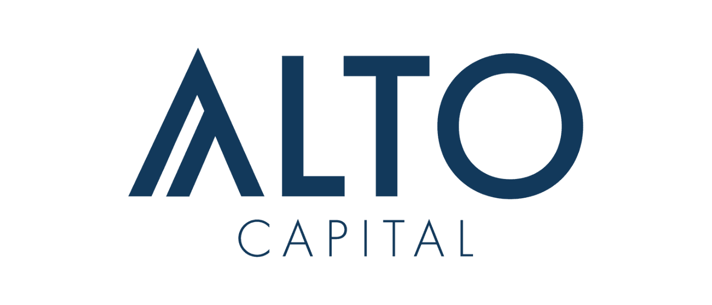 ALTO CAPITAL logo in navy blue with stylized letter A and simple, clean font.