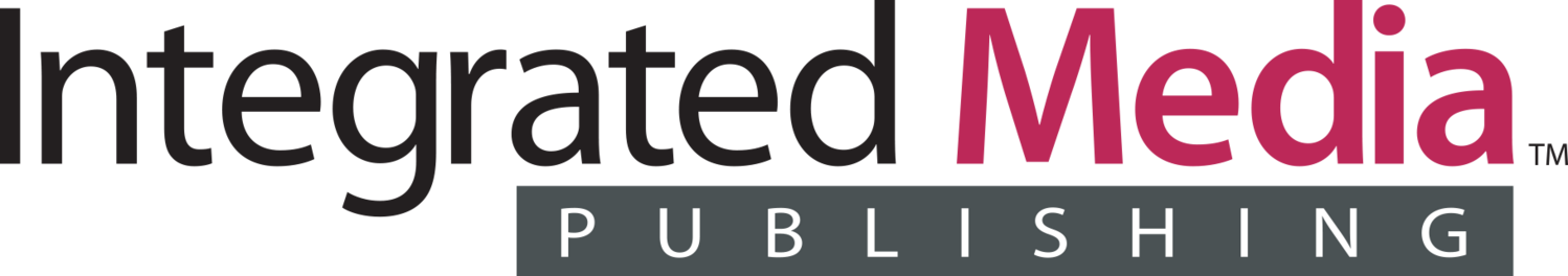 A logo with stylized text, featuring the word "PUBLISHING" on a dark gray background with white letters.