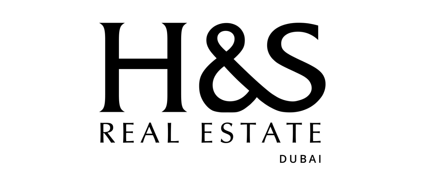 H&S Real Estate Dubai logo in black text on white background.