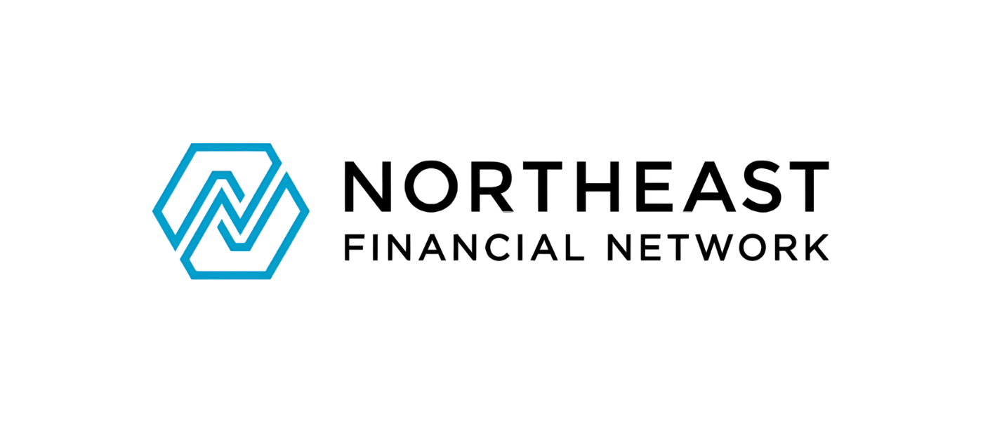 Northeast Financial Network logo with a hexagonal icon and black text on a white background.