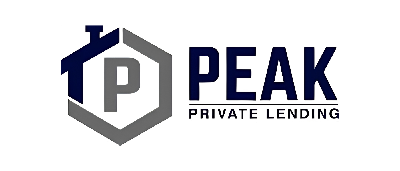 Logo for Peak Private Lending featuring a house outline with a 'P' inside and the words "PEAK PRIVATE LENDING" to the right.