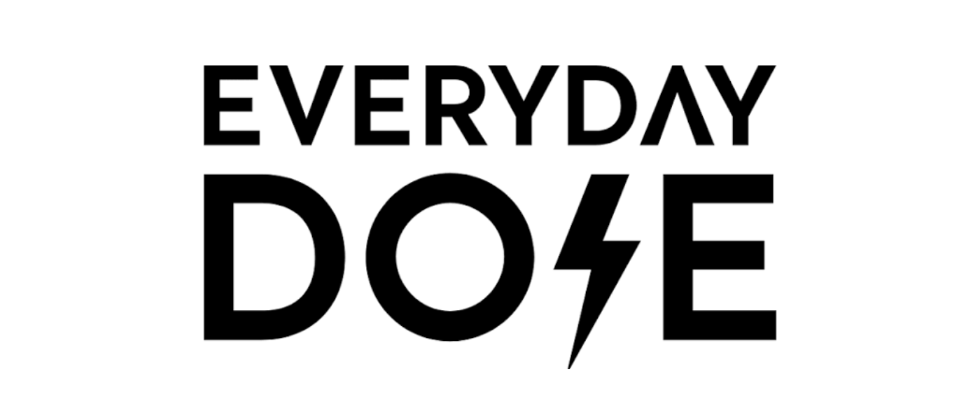 Bold black text reading 'Everyday Dope' with a lightning bolt replacing the 'A' in 'Dope' on a white background.