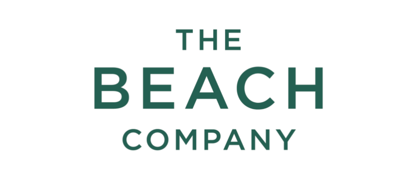 Text reading "The Beach Company" on a white background