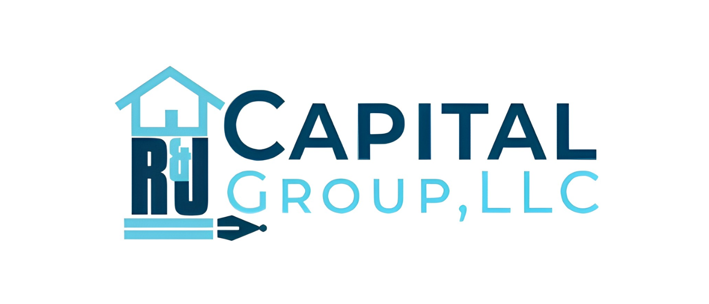 Logo for Capital Group, LLC, featuring a stylized house with a ruler and hammer incorporated into the design.