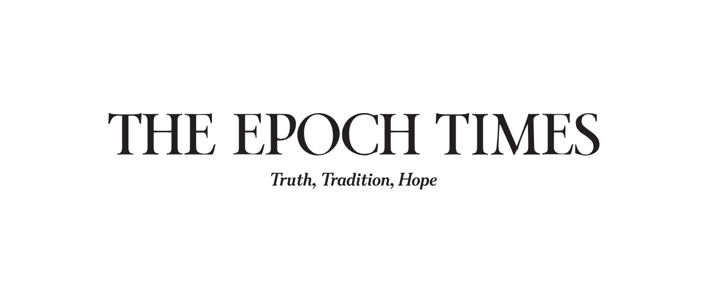 Logo of The Epoch Times with the tagline "Truth, Tradition, Hope" on a white background.
