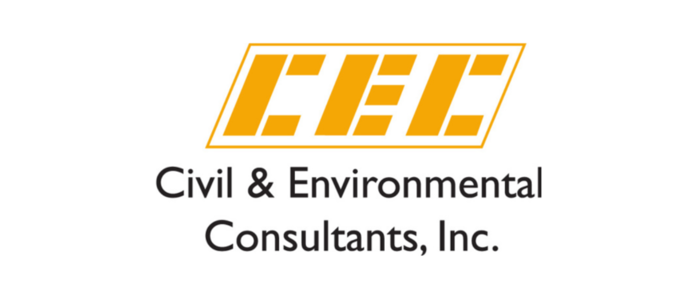 Logo of CEC Civil & Environmental Consultants Inc. with stylized yellow initials 'CEC' on a white background.