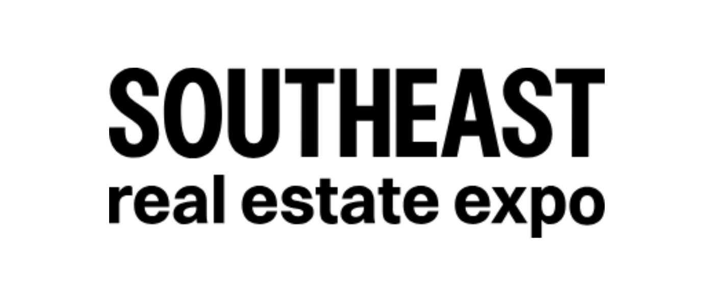 Southeast real estate expo logo with black text on white background