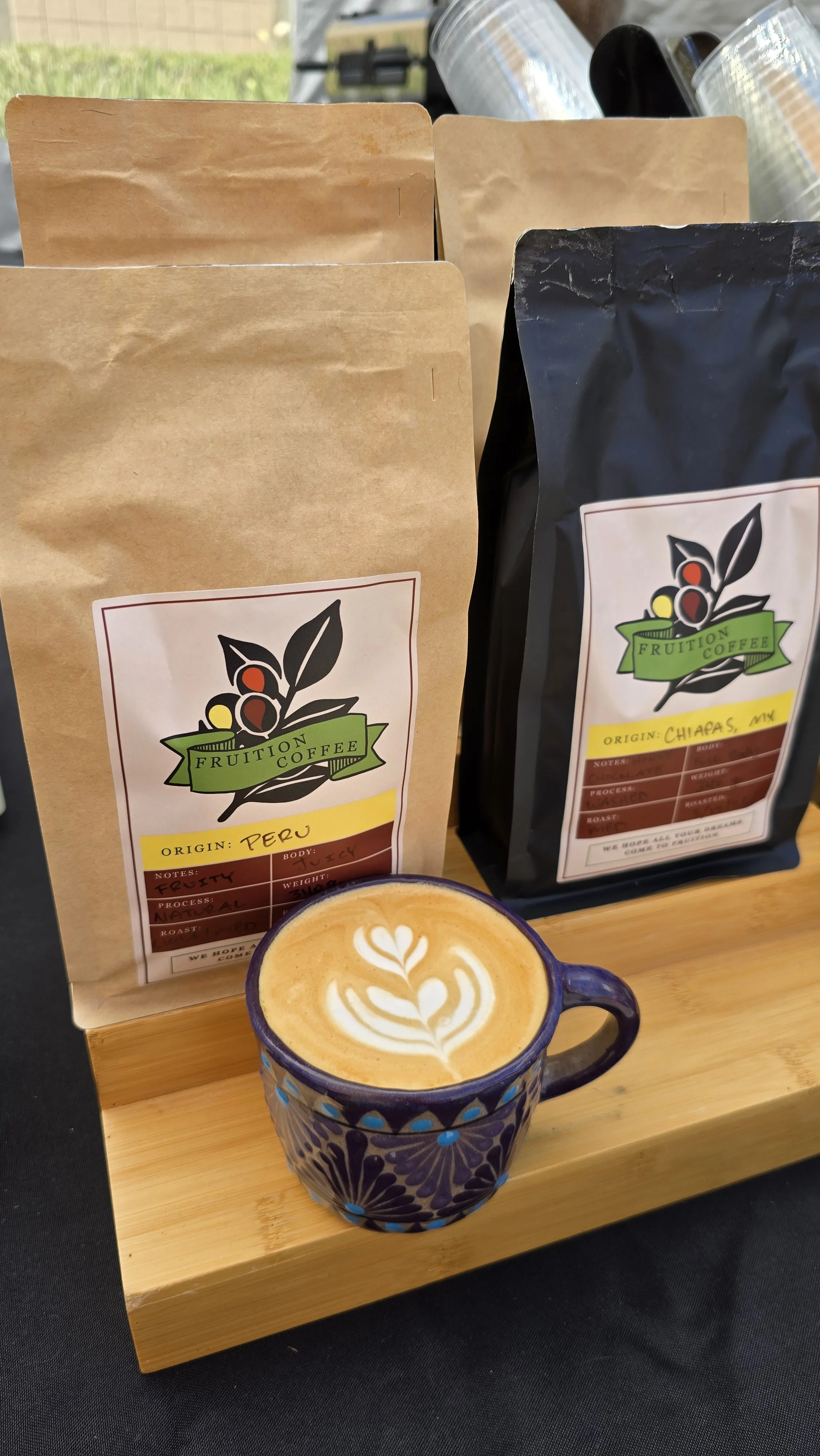 Fruition is Los Angeles specialty coffee with coffee cart available for events and productions!