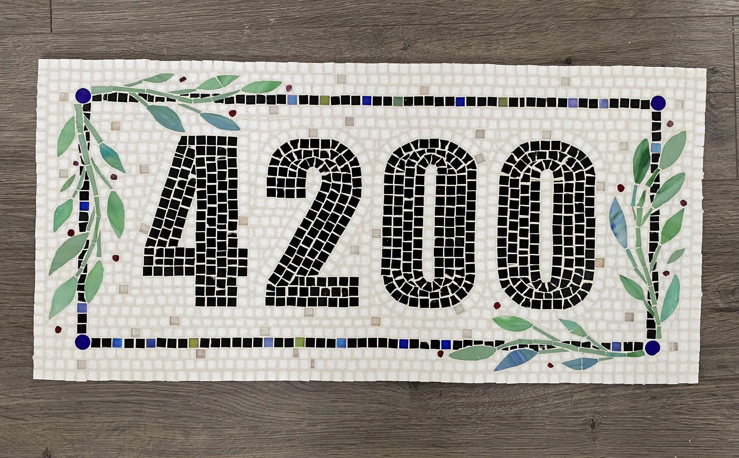 Mosaic House Number
