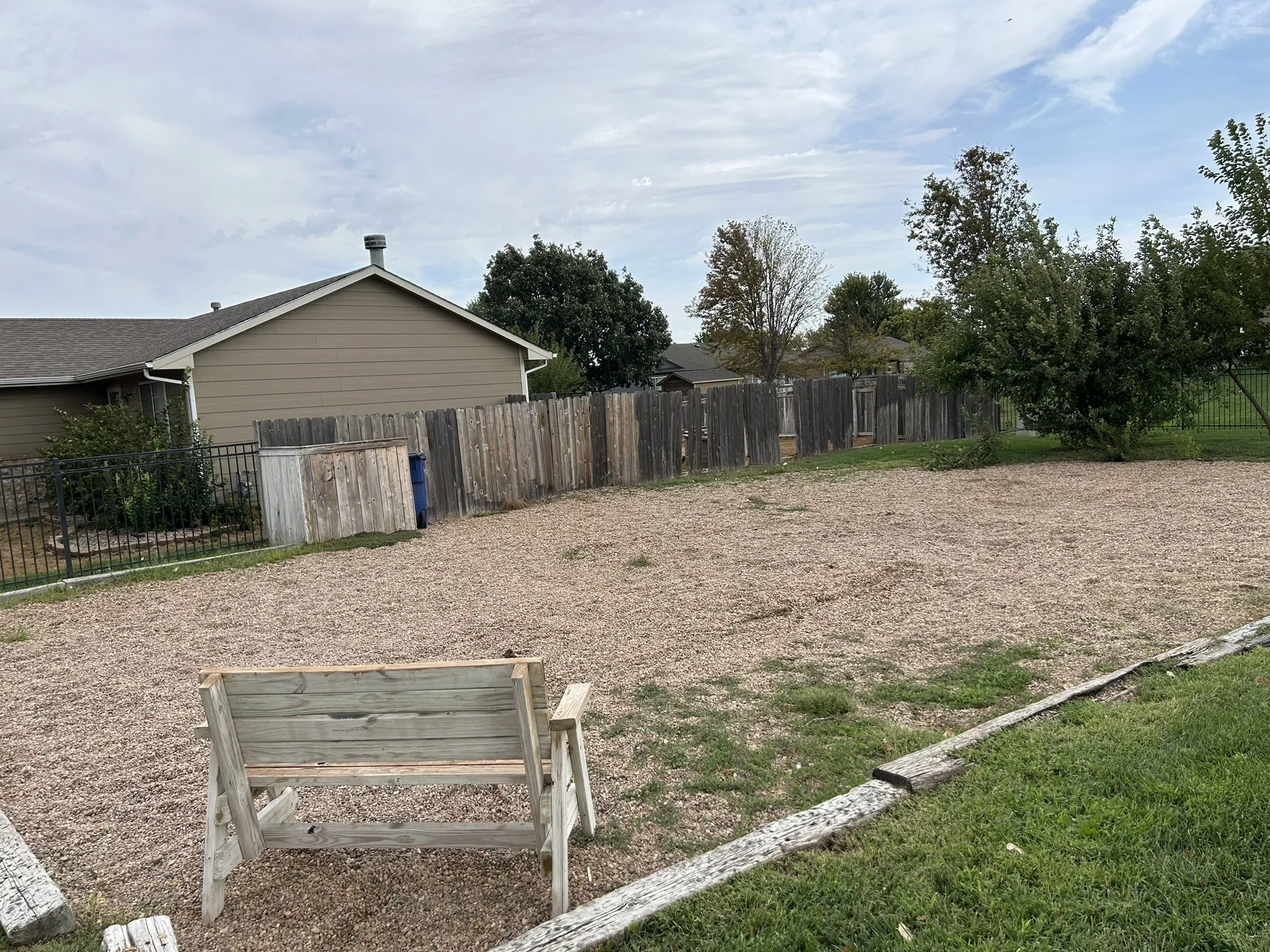 The playset is gone, and the possibilities are wide open. Junk Boys dismantled and hauled away the playground equipment, making room for whatever comes next.