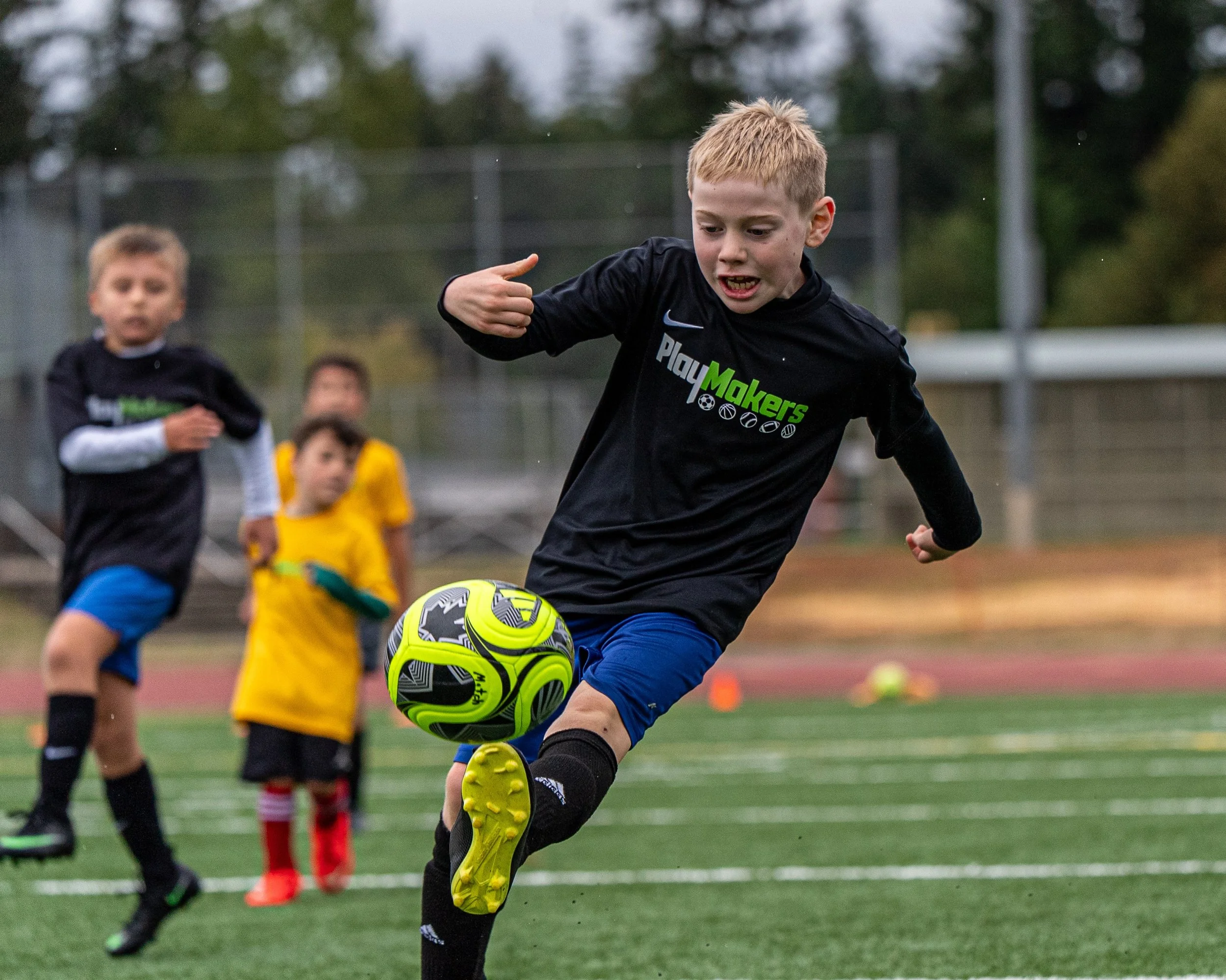 Week 1 in motion ⚽️

PlayMakers fall soccer is officially underway. 

#playmakersusa #soccer #youthsports #everykidisaplaymaker #fallinlovewiththegame