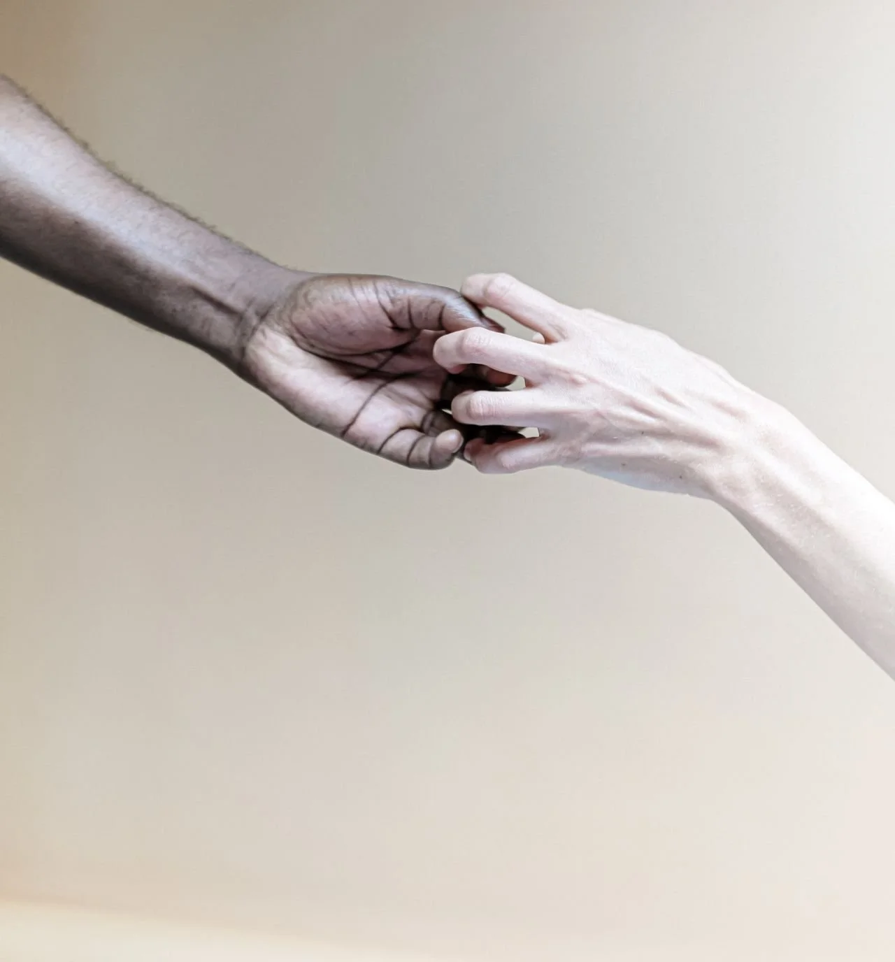 holding hands