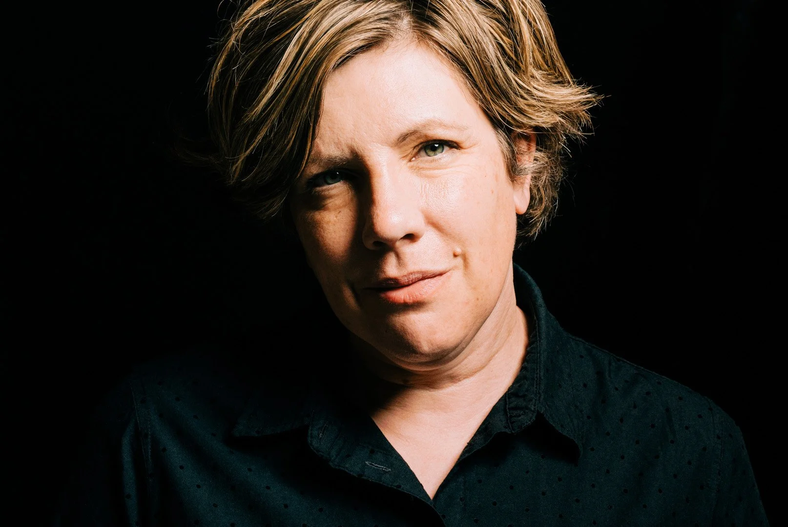 Studio portrait of a woman
