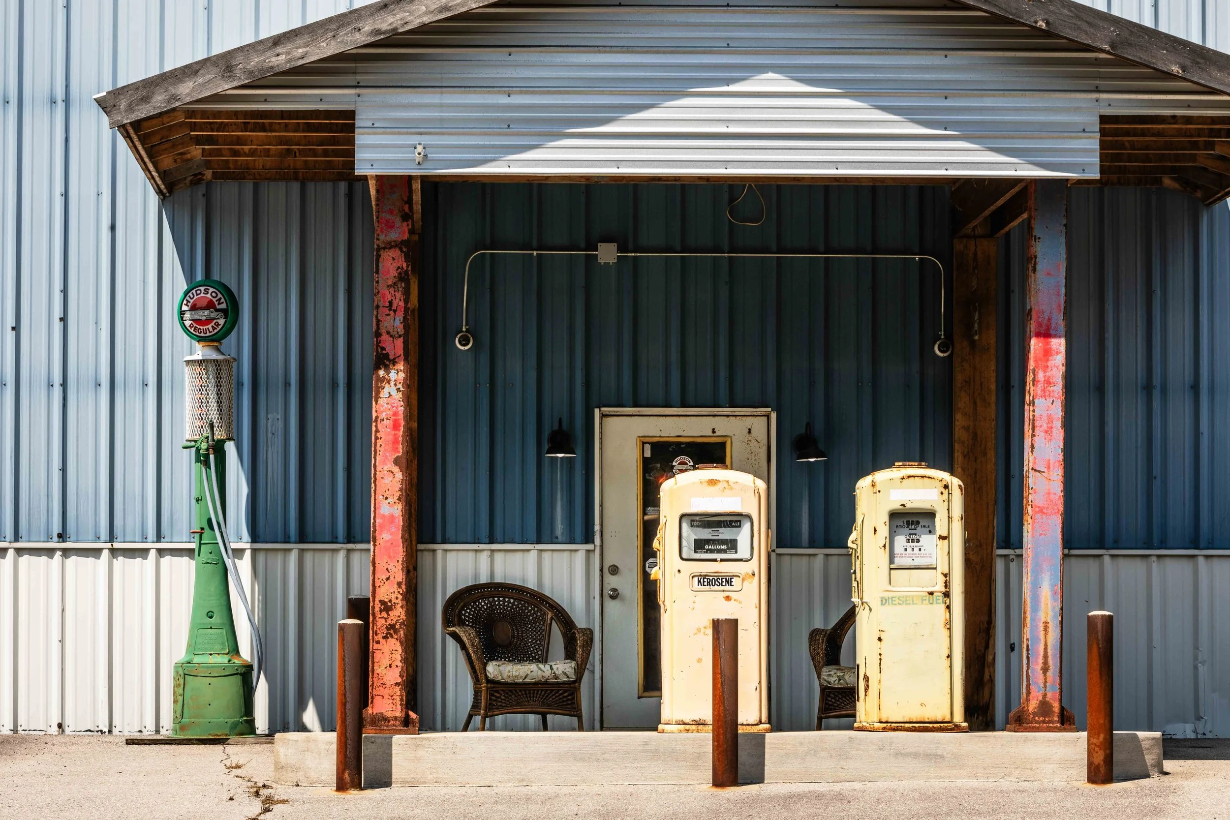 Vintage gas station in Pennsylvania