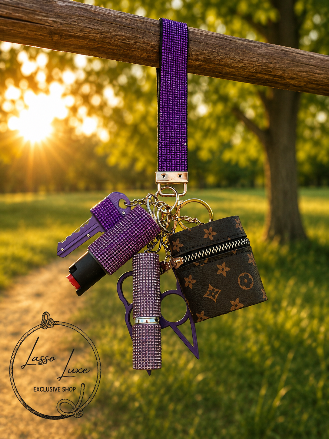 Wristlet Safety Keychain Set