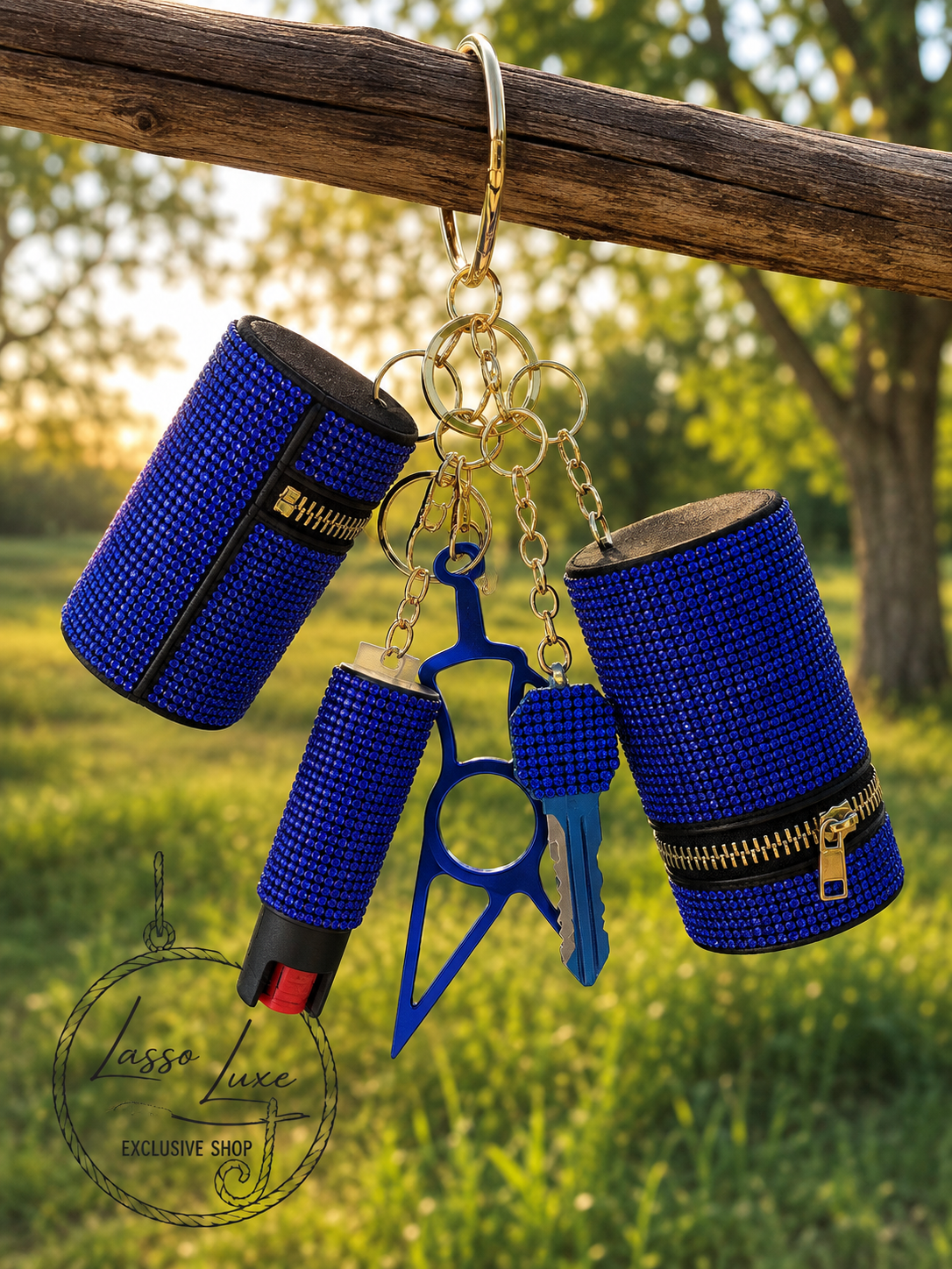 Wristlet Safety Keychain Set