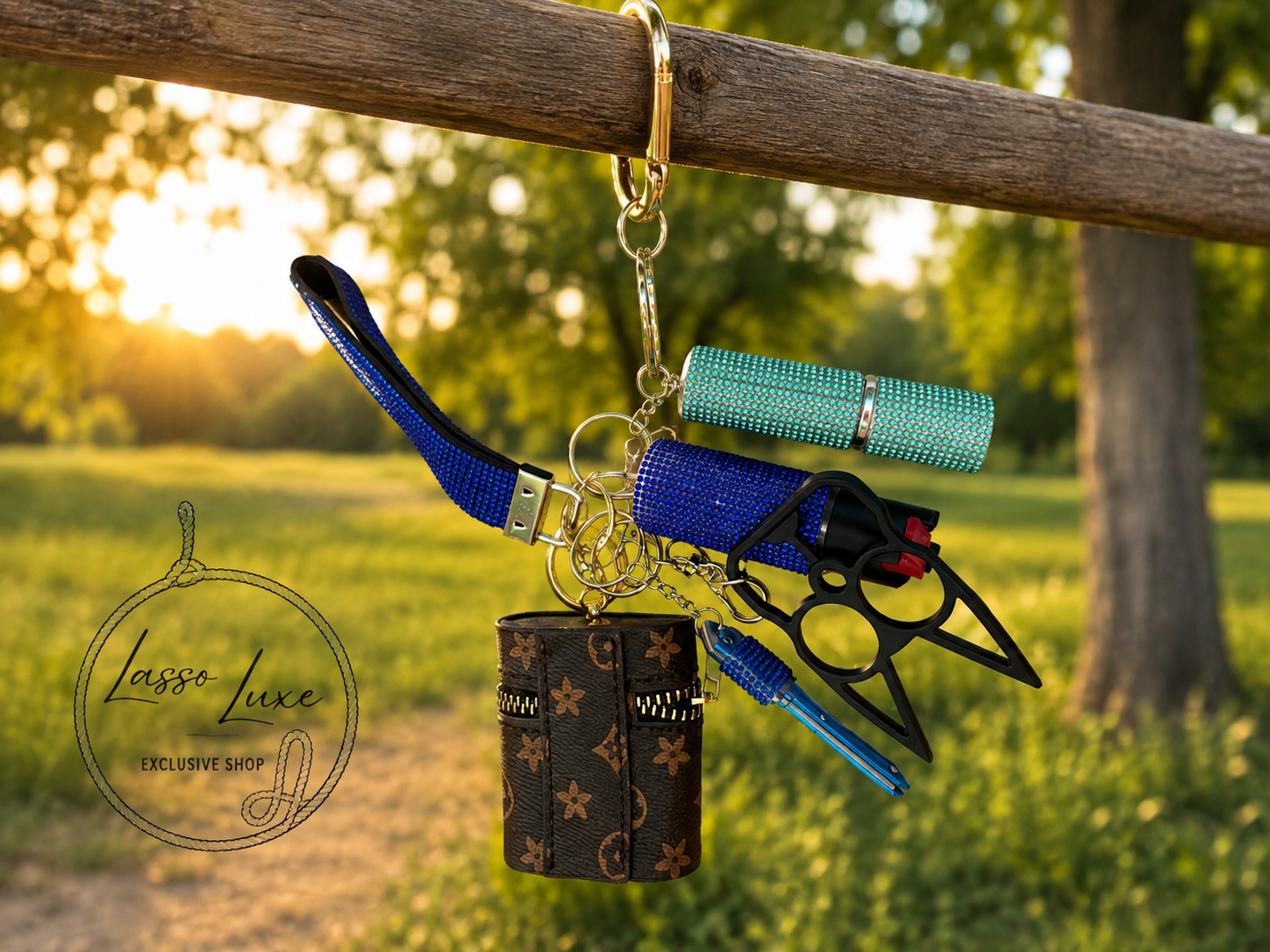 Wristlet Safety Keychain Set