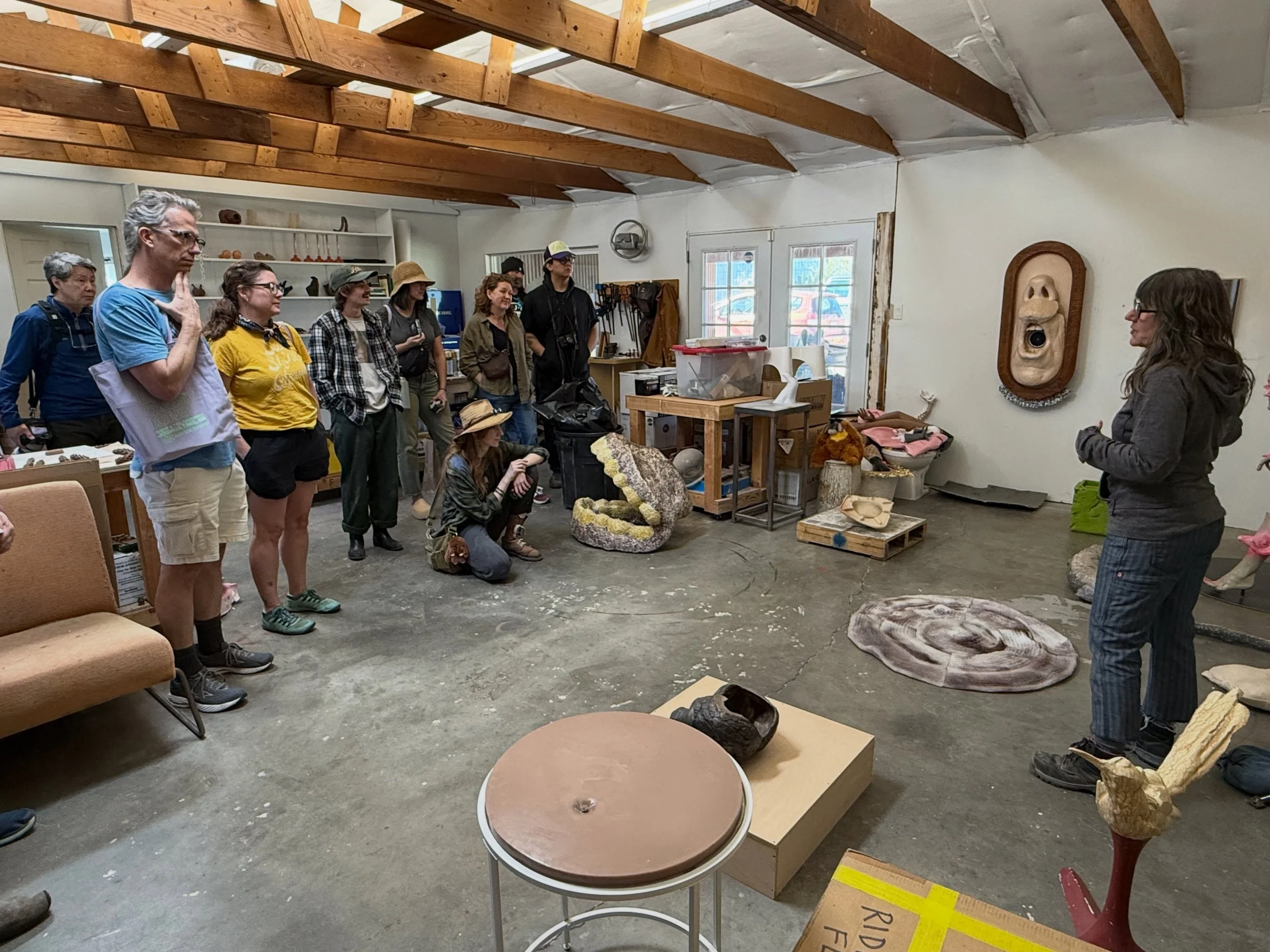Show &amp; Tell Residency Program Artist Research Trip 
Artist Heidi Schwegler Studio Visit at Yucca Valley Material Lab
Joshua Tree/ Yucca Valley, CA
2026

Role: Event planning, travel partner

Partners: The Alexa Rose Foundation, The Common Well

?