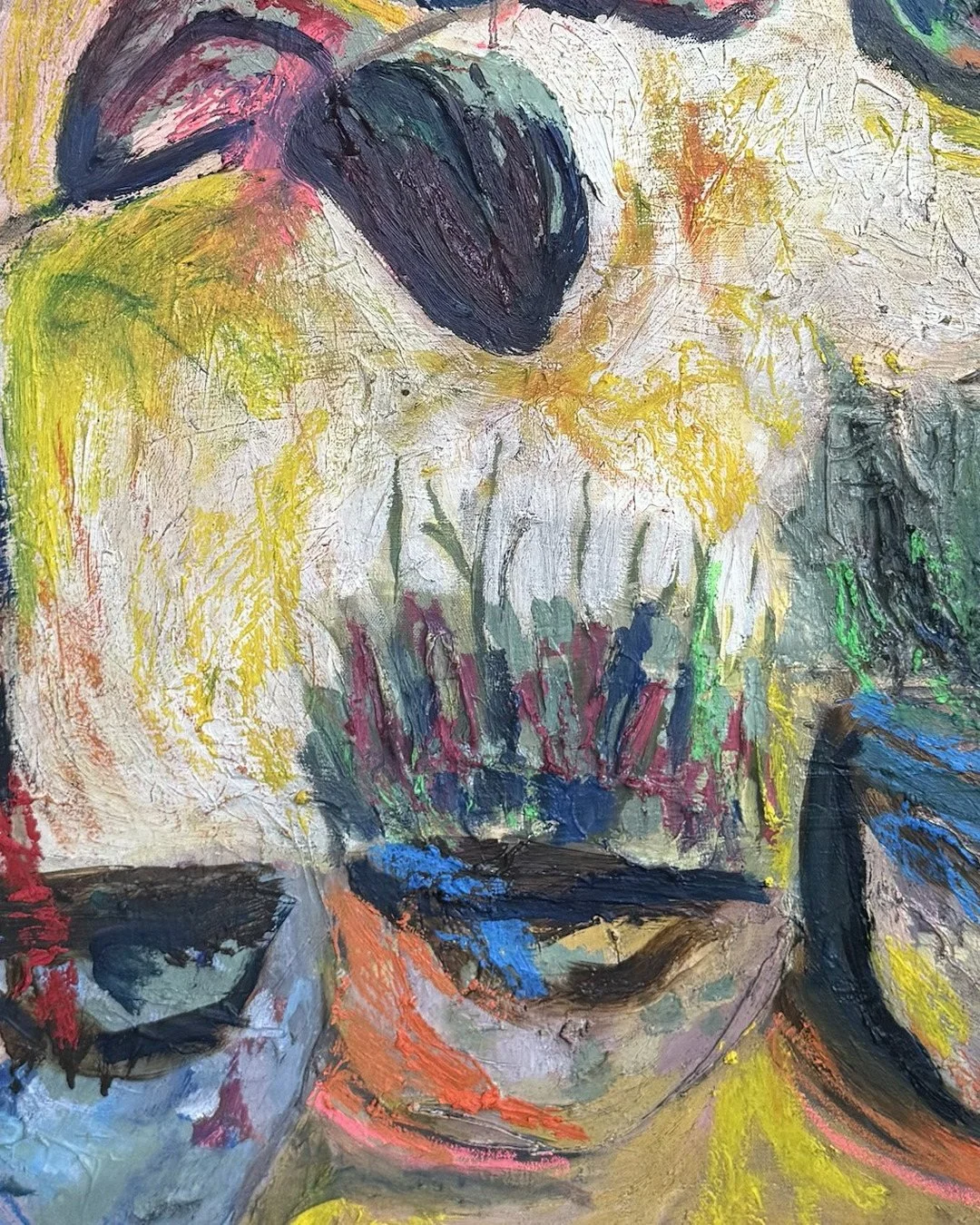 Additional view of Full Sun, a floral oil painting by Erin Smith
