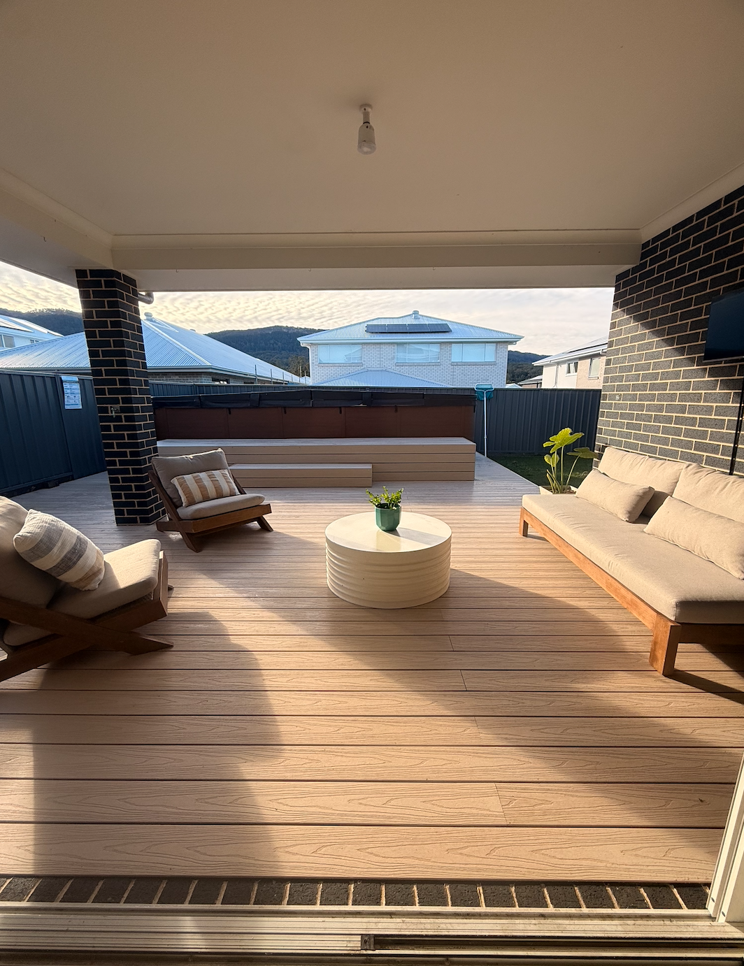 Custom Deck around Spa, Sutherland Shire