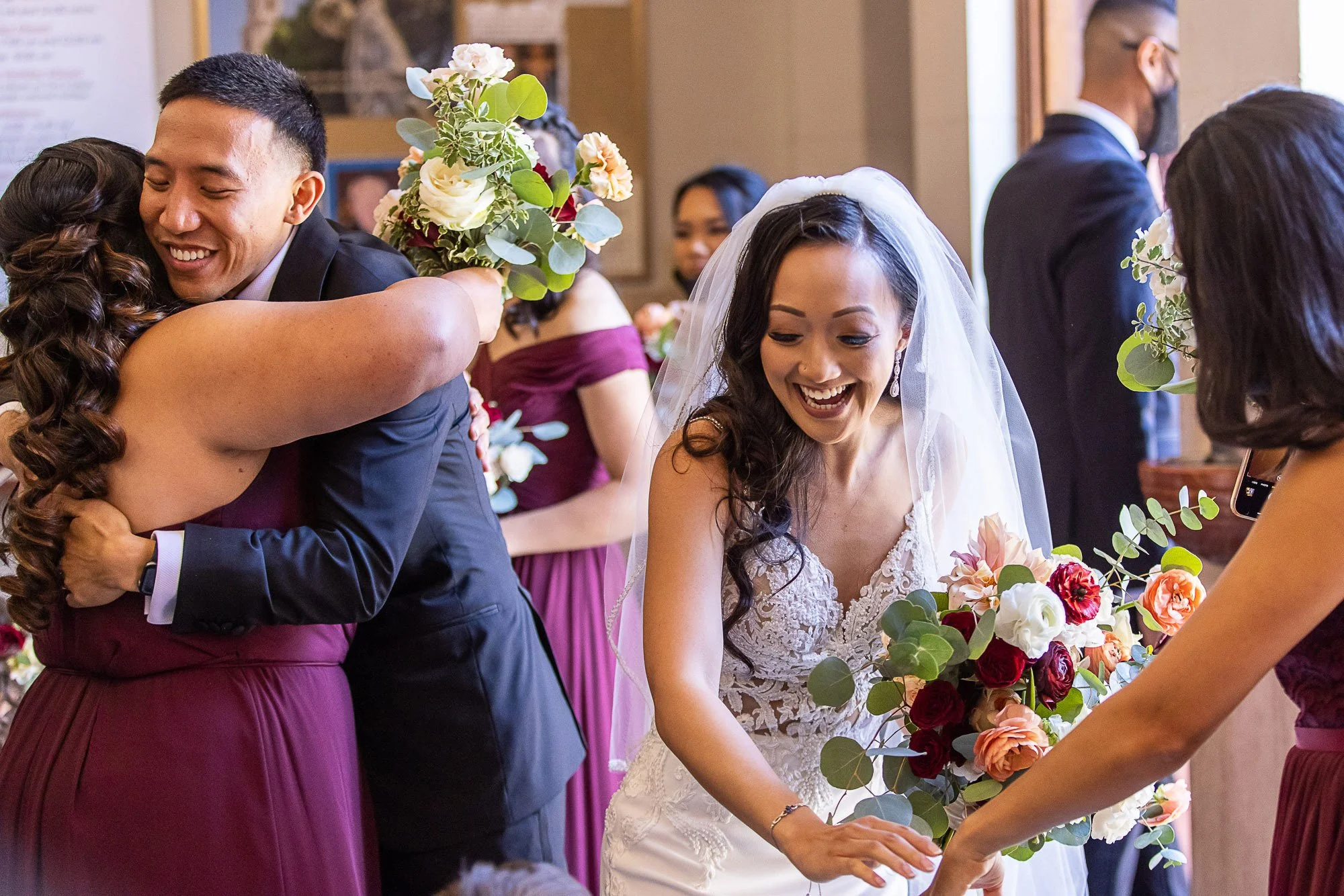 Reception detail at a luxury San Francisco wedding