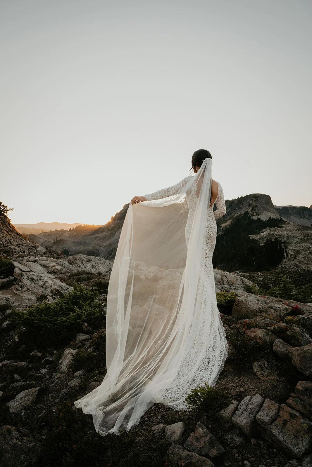 by Taylor Denton - Northwest Washington bride wearing effortless bridal hair and natural makeup