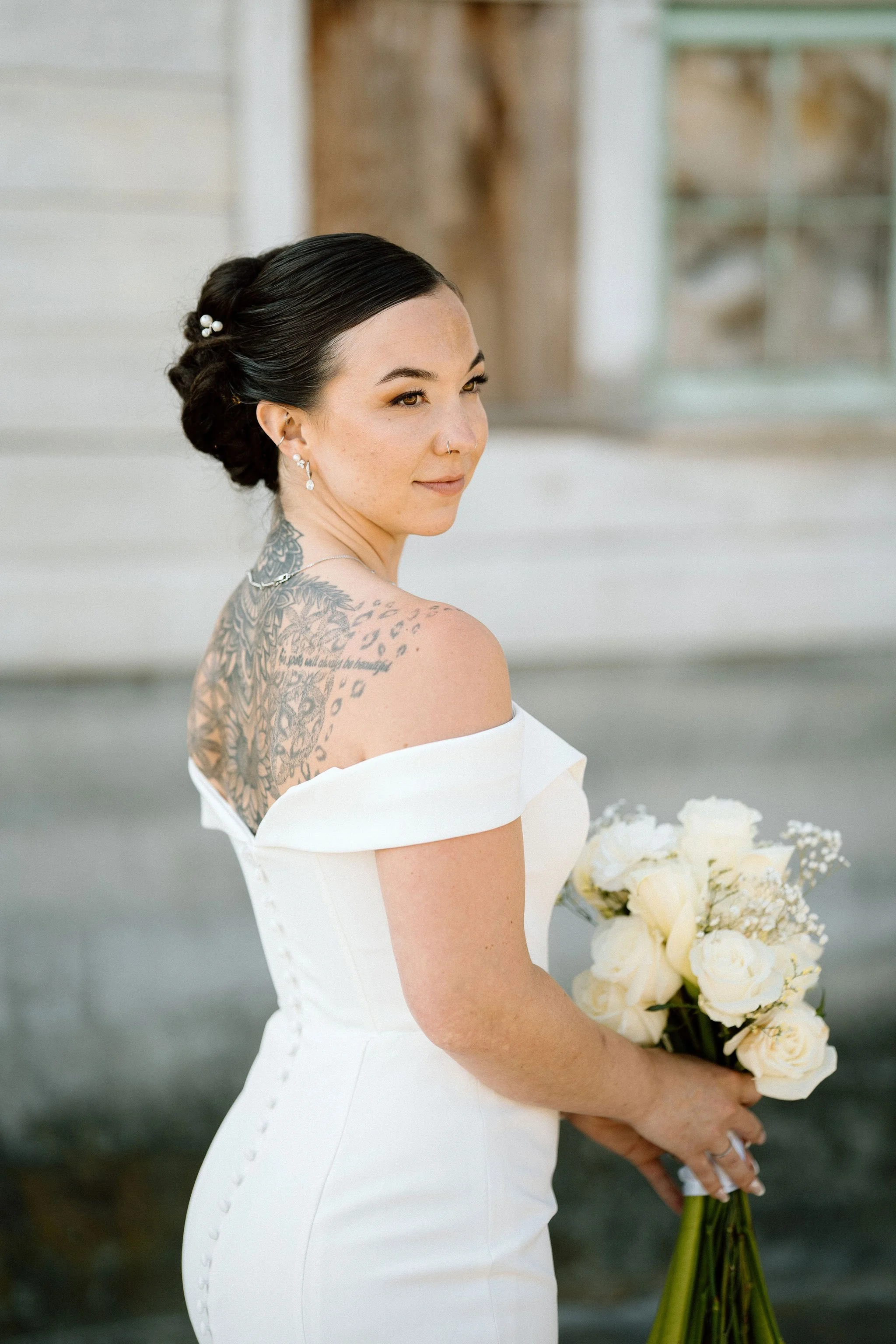 By Cassidy Joy Photography - Bride wearing romantic bridal hair and natural makeup in Northwest Washington