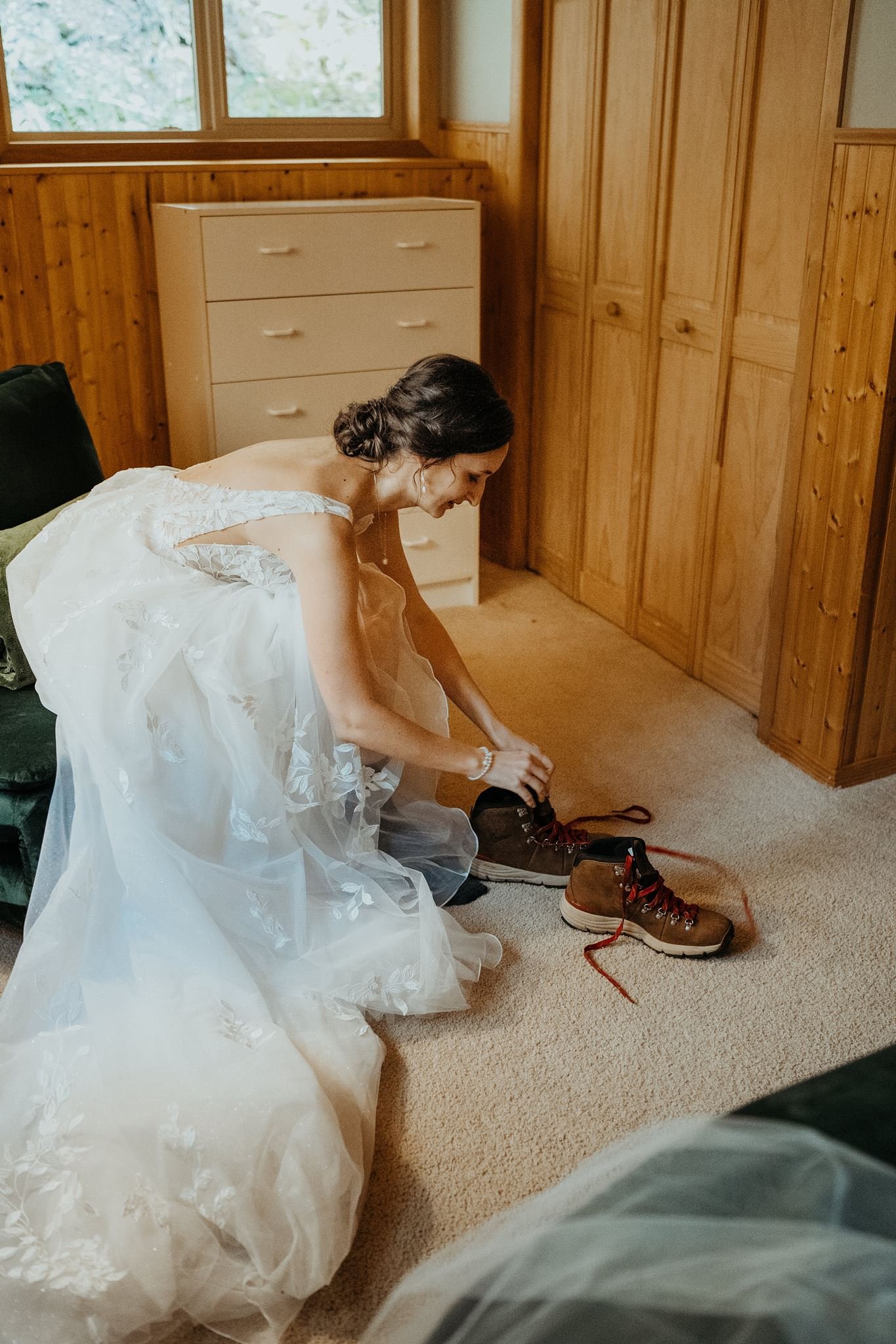 by Wilderpines - Lynden Washington bride wearing soft bridal hair and natural makeup