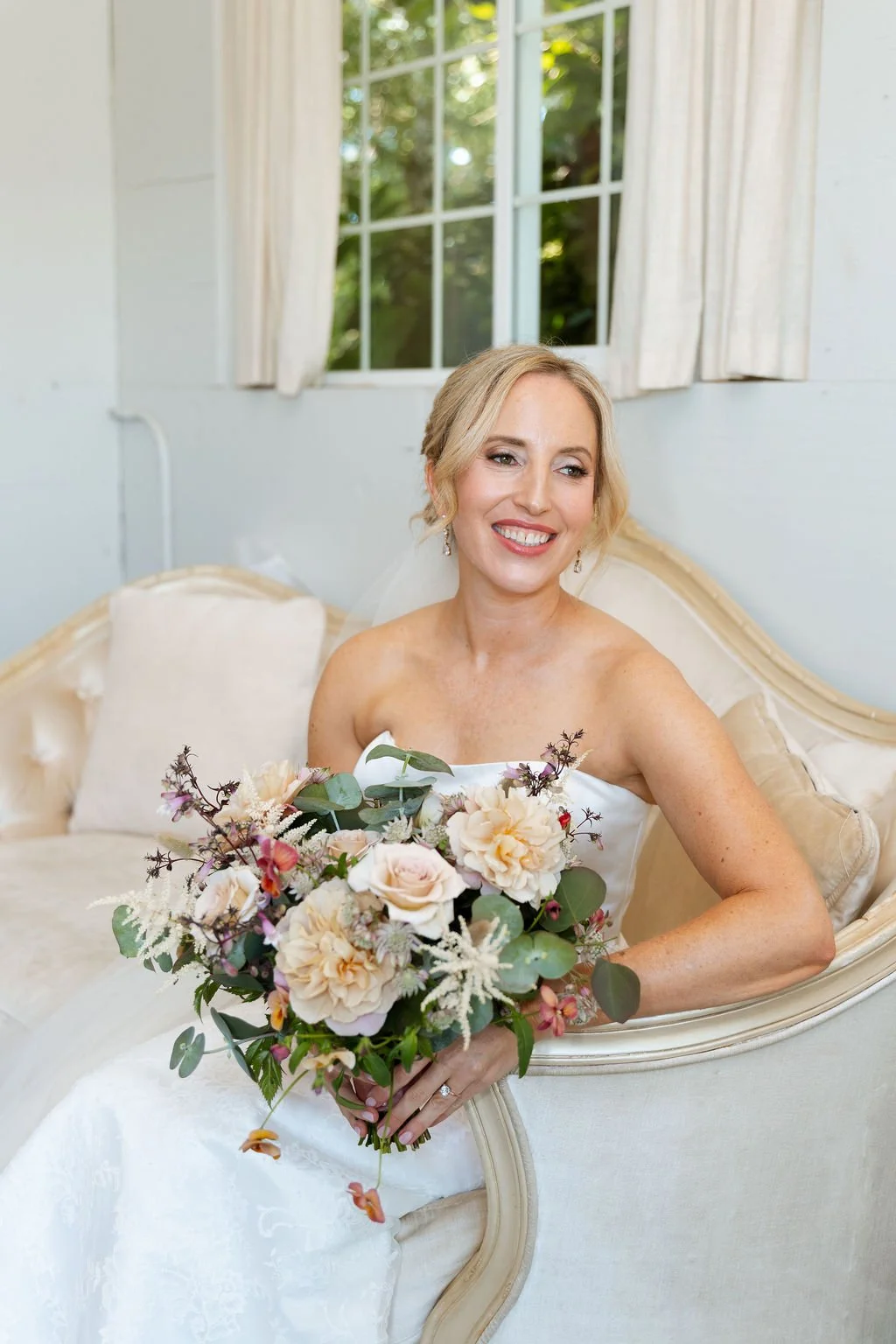 by LNW PNW Photos  - Lynden Washington bride wearing soft bridal hair and natural makeup