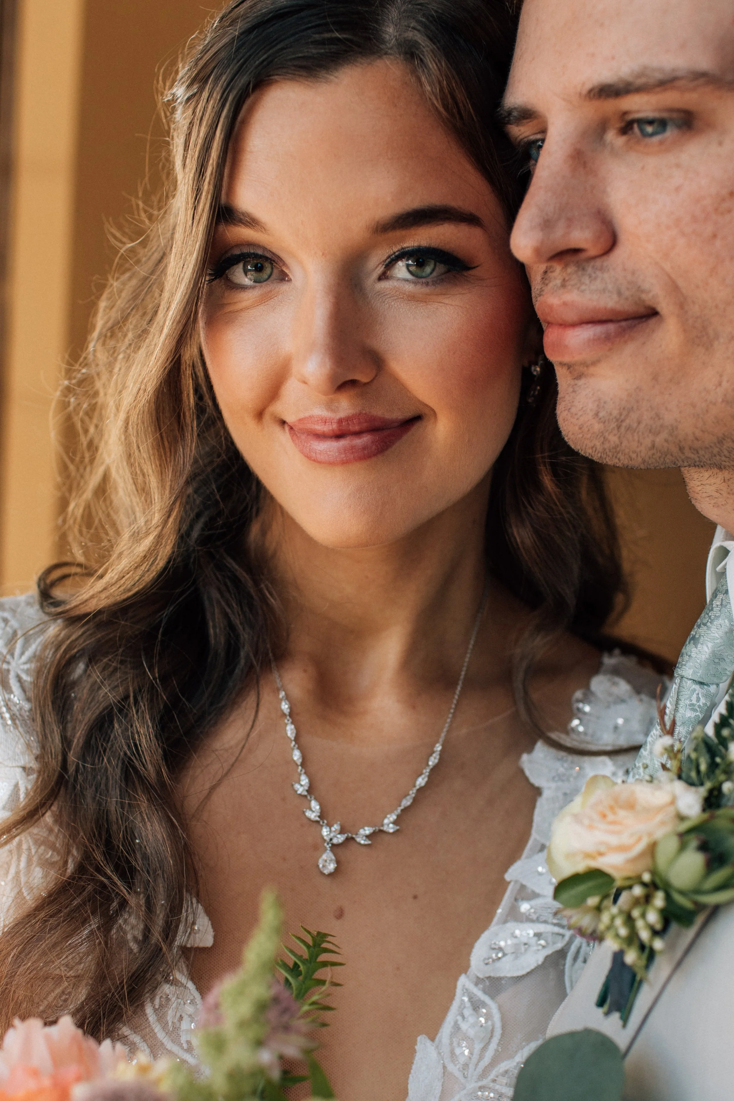 by Stefan and Audrey - Bridal makeup artist creating a natural wedding makeup look in Bellingham