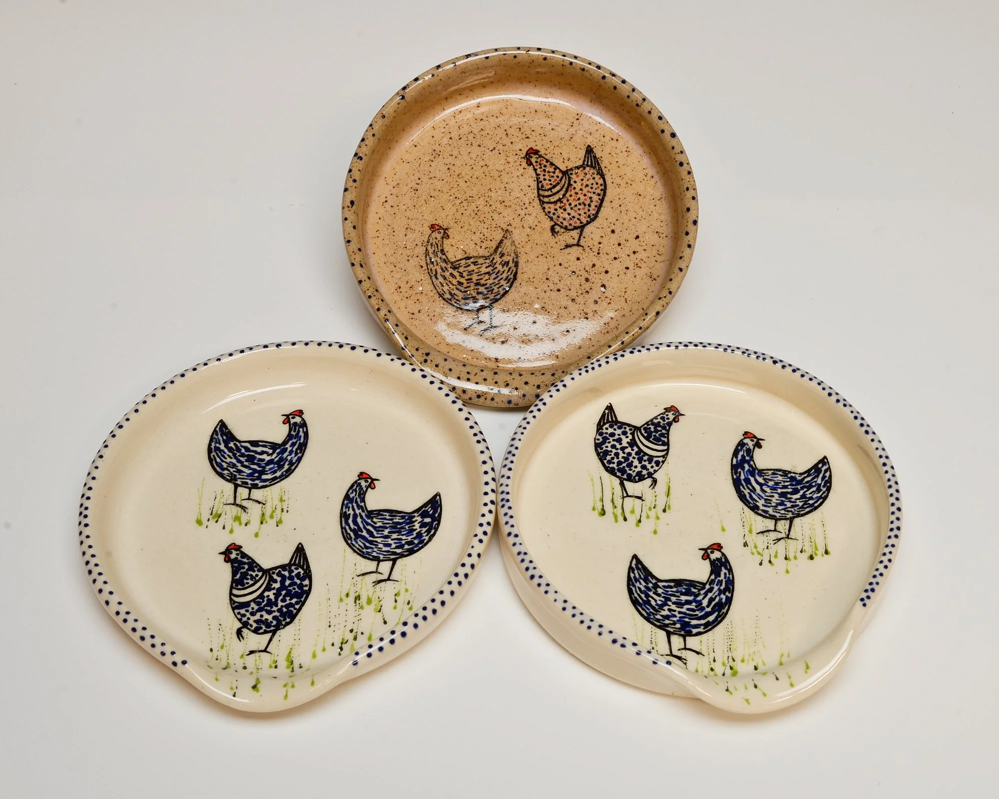 Charming Blue Hen Spoon Rest