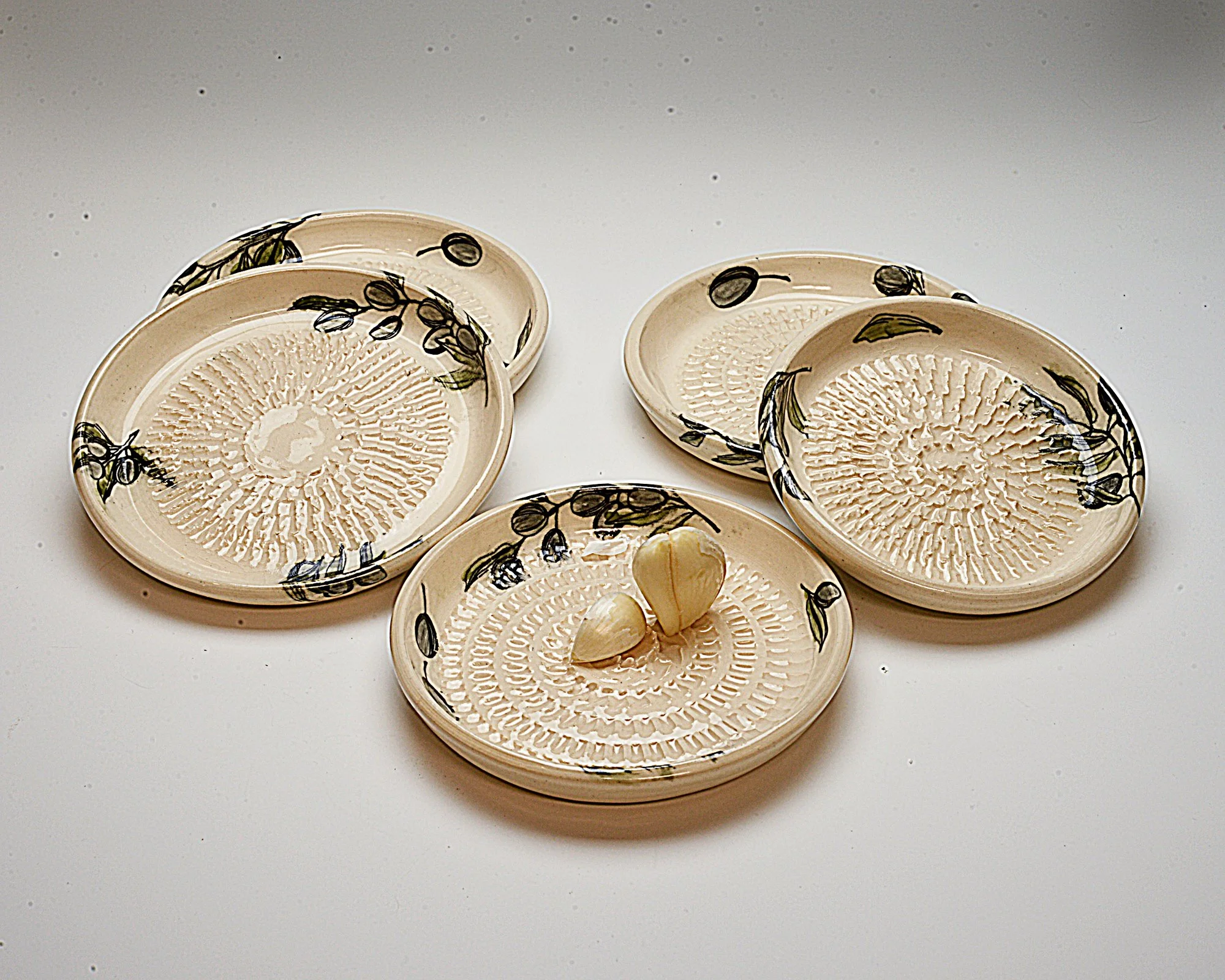 Olive Branch Garlic Grater & Oil Server