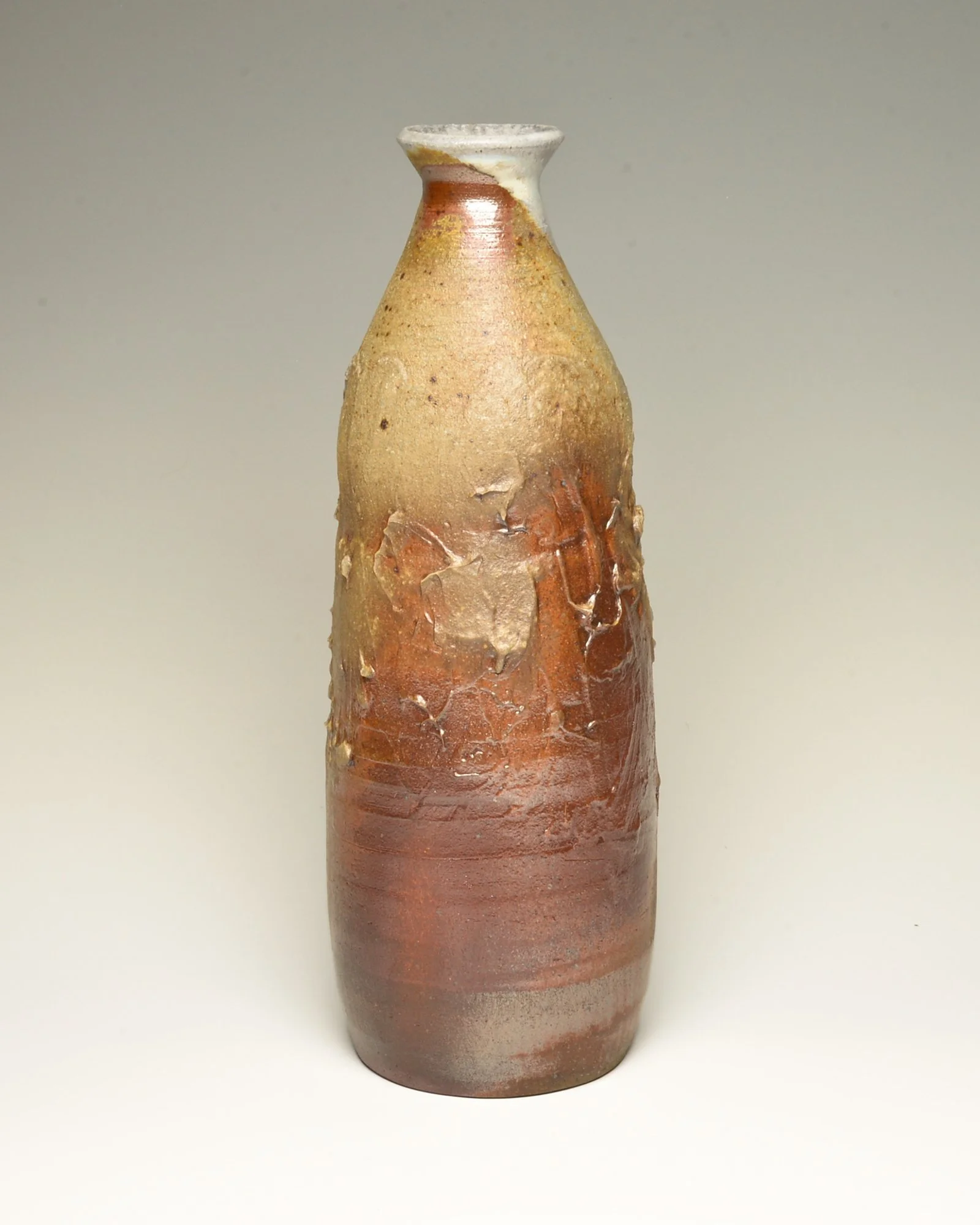 Elegant Wood-Fired Textured Vase