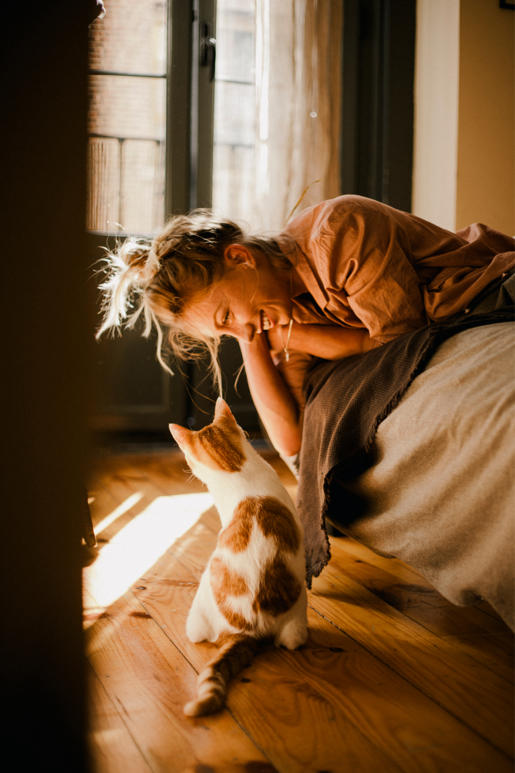 Woman and Cat in Litigation
