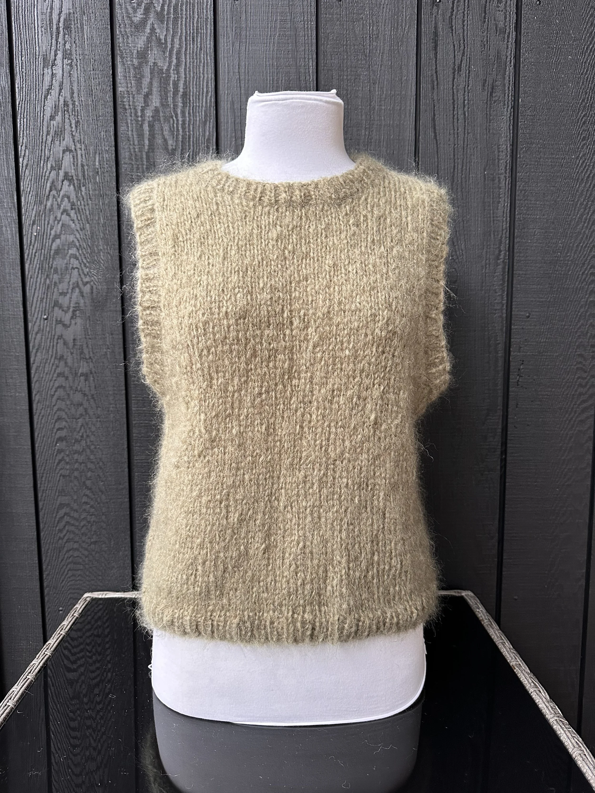 Mohair Vest - Taupe