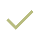 A black checkmark on a white background