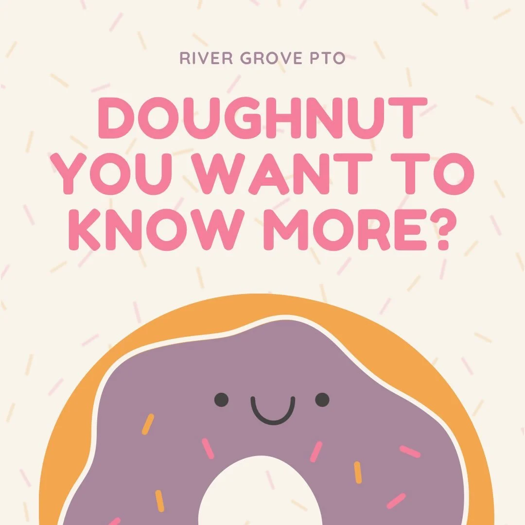 🍩☕️ Doughnuts &amp; Coffee with River Grove PTO!

Join us in the cafeteria this Friday (9/11) after drop-off for coffee, doughnuts, and a chance to connect! ❤️ 

Have questions about the PTO? Curious about how to get involved? Or just want to meet t