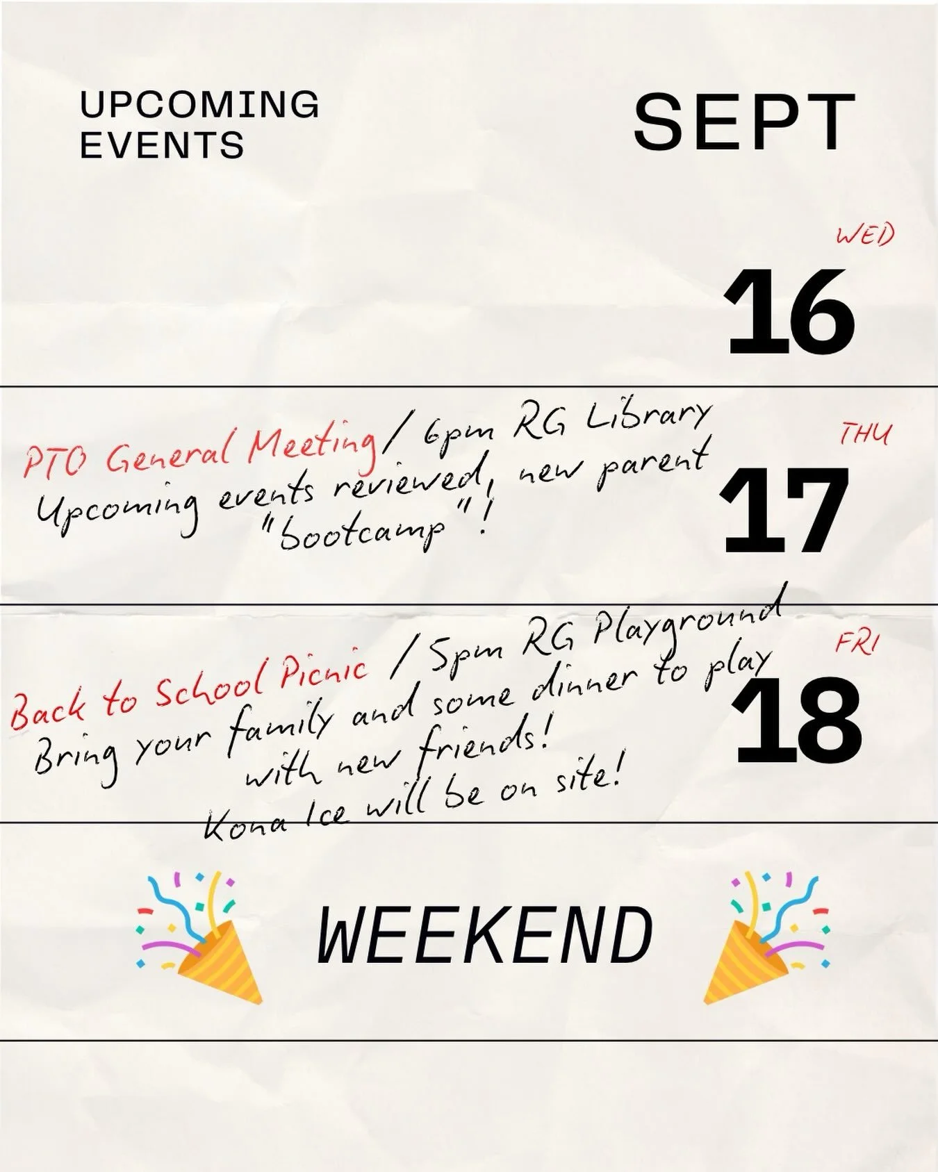 📣 What&rsquo;s happening this week with River Grove PTO!

📰 Tuesday: Keep an eye on ParentSquare&mdash;our PTO newsletter will hit your inbox tomorrow with important updates and upcoming events!

📚 Thursday at 6 PM: Join us in the River Grove Libr