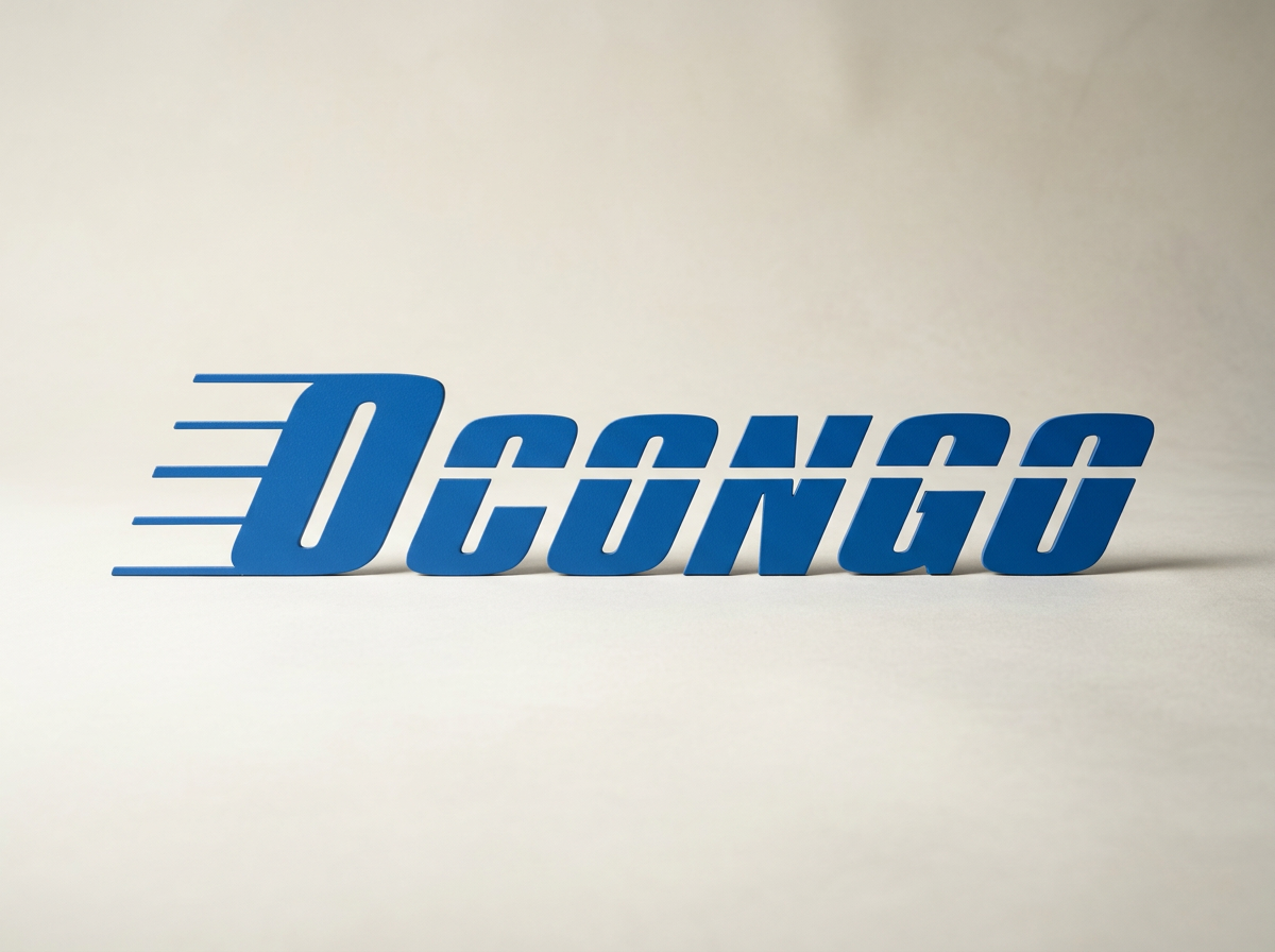 Blue logo with the word 'OICONC' in stylized font, with three horizontal lines extending from the left of the letter 'O'. A shipping and software company providing congo air freight, ERP software and international shipping.