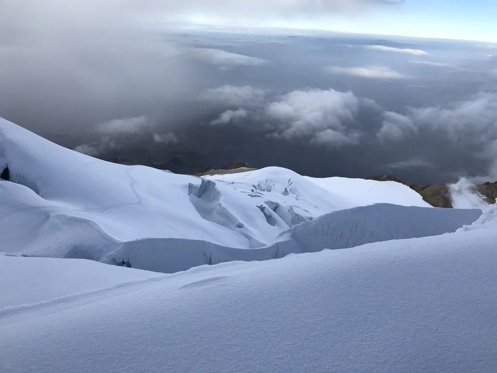 Snow-capped mountain landscape