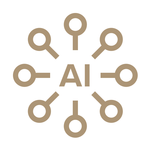 Artificial Intelligence network icon